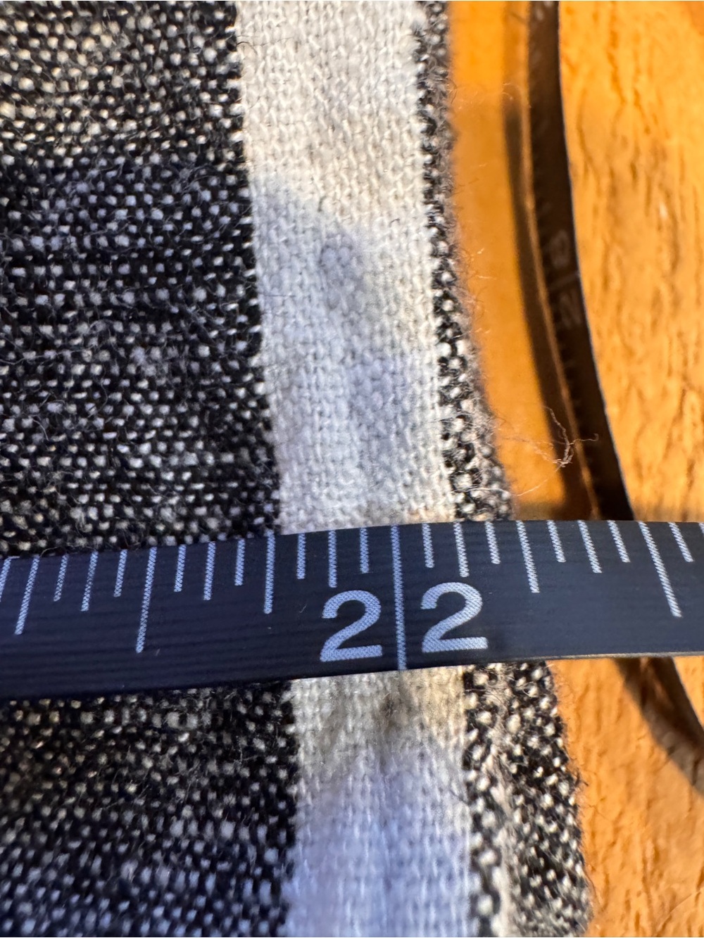 🤍 Tribal Mixed Stripe Linen Blend Blouse – Size Large - Picture 8 of 8